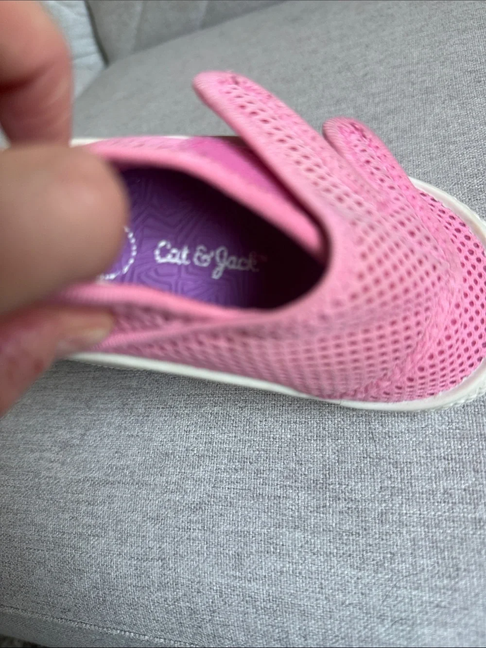 Cat & Jack Pink Mesh Kids water shoes with thick tread!